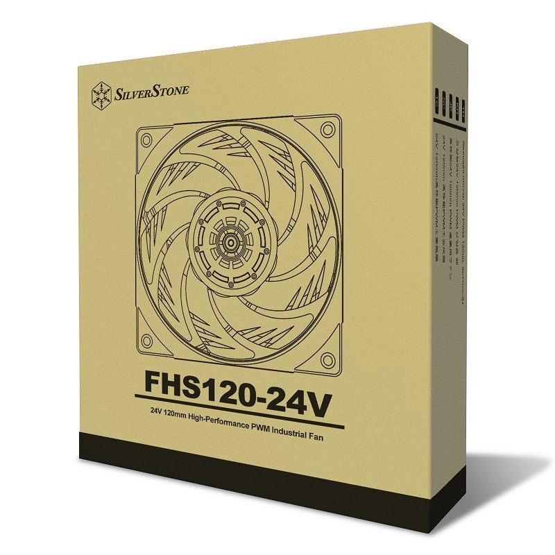 米特3C數位–銀欣 24V 120mm PWM FHS120 24V 高性能工業風扇110 CFM風量/SST-FHS120-24V
