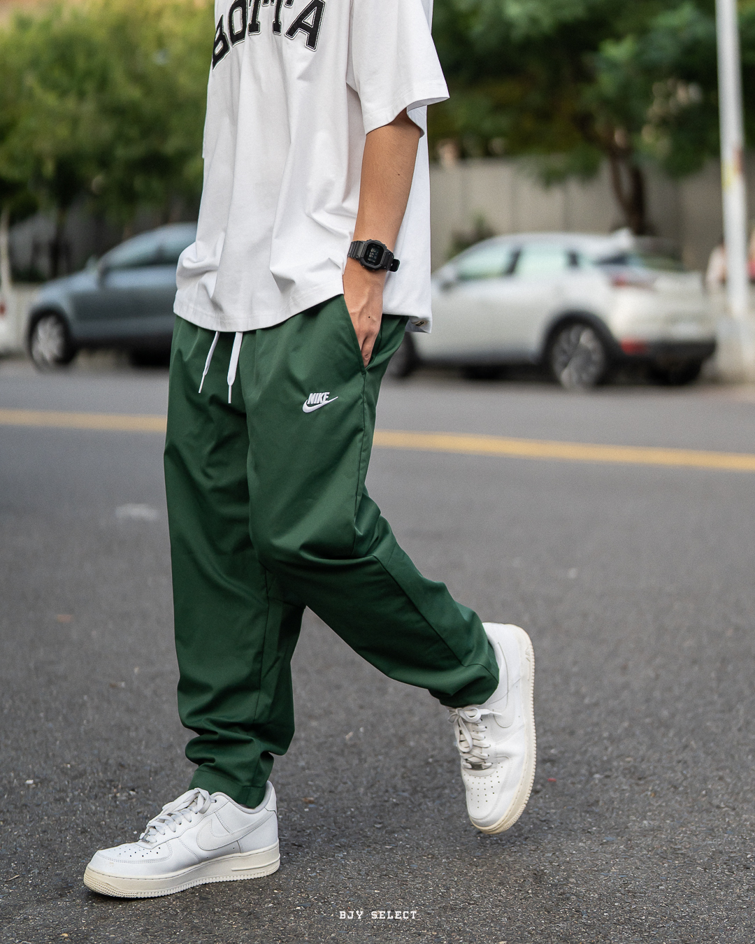 #現貨 NIKE CLUB WOVEN TAPER LEG PANT 梭織 錐形長褲 DX0625-323 綠