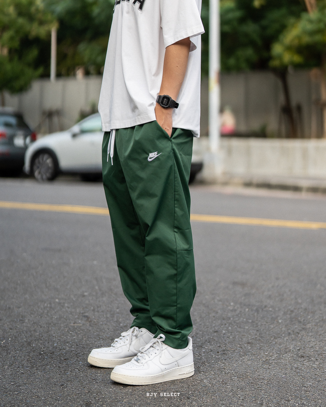 #現貨 NIKE CLUB WOVEN TAPER LEG PANT 梭織 錐形長褲 DX0625-323 綠