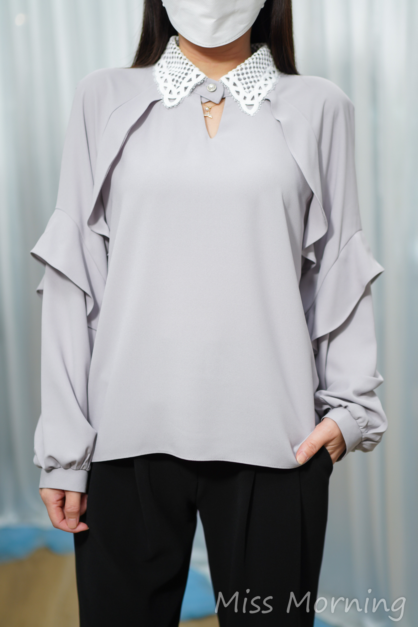 免燙雪紡衫(14839)