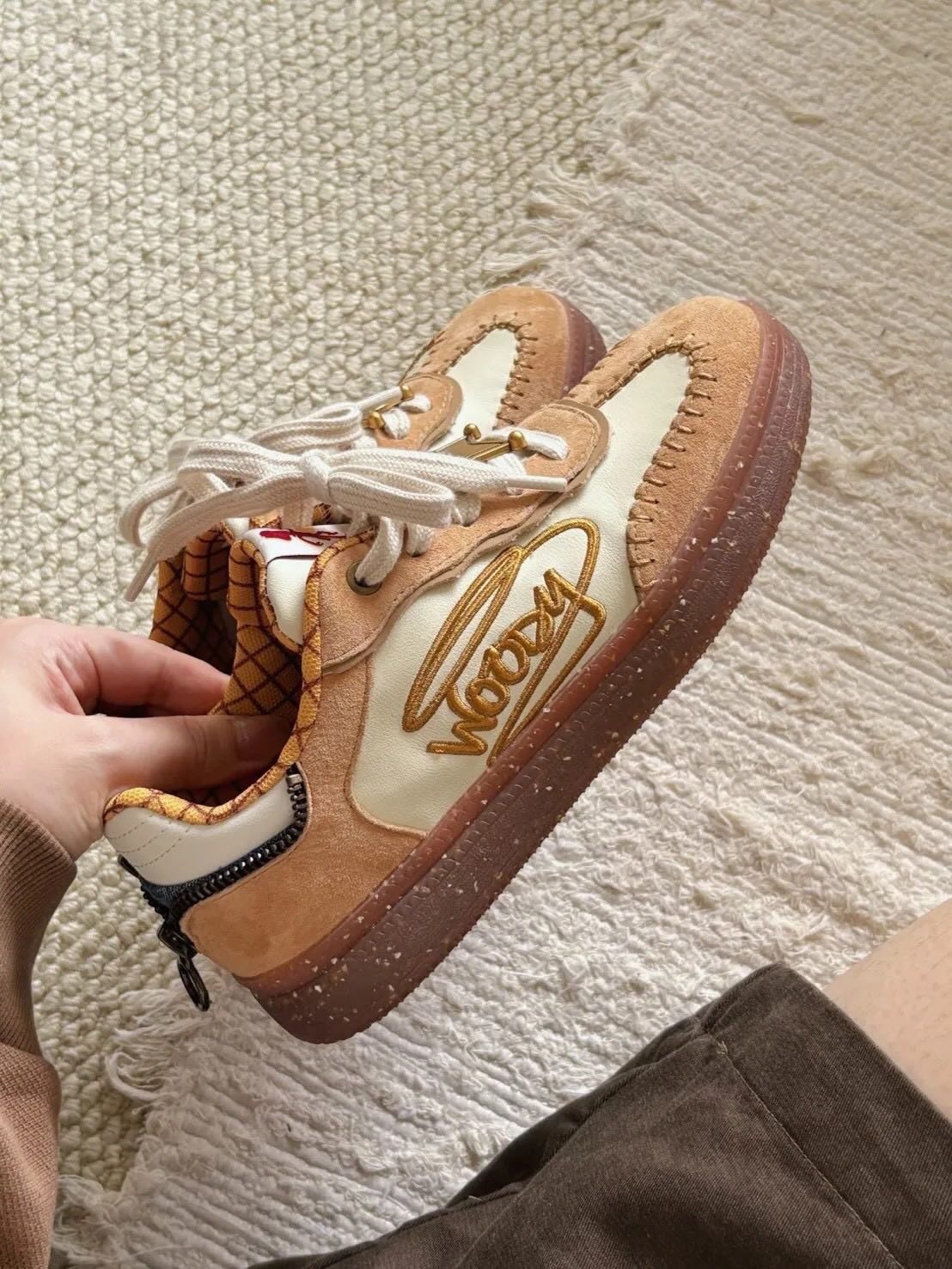 KTQ STORE ‧ Teenmix x Disney迪士尼聯名 米咖色 深藍牛仔 德訓鞋