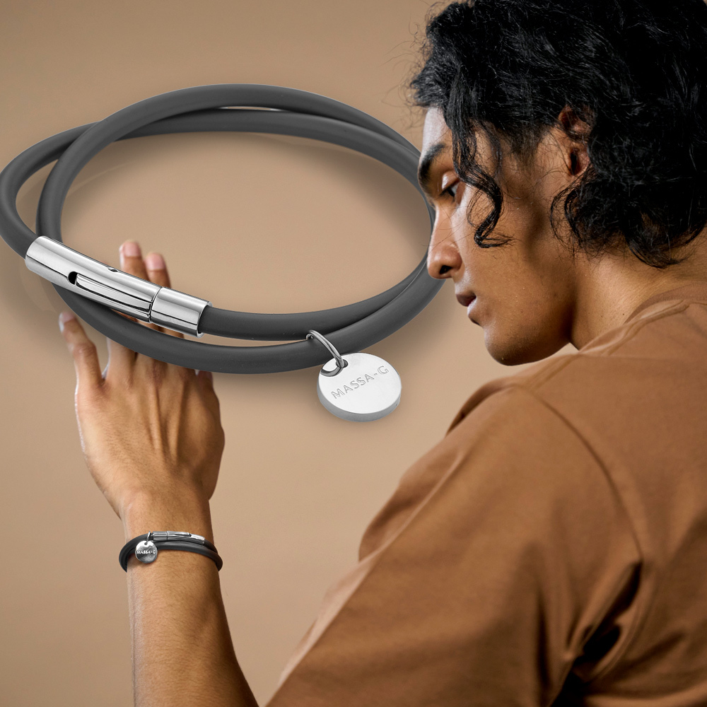 MASSA-G O1.f 鍺鈦能量雙圈手環-4MM