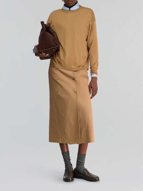 Semicouture  雙排釦長窄裙