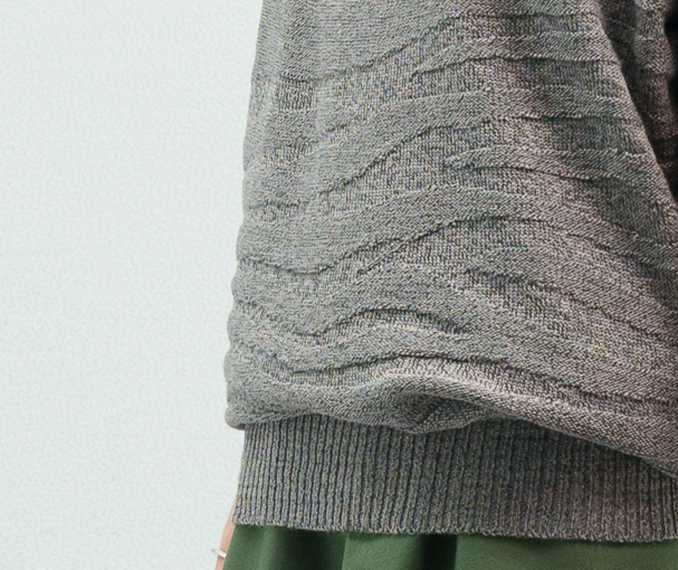 針織衫彈性羅紋下擺百變自由搭