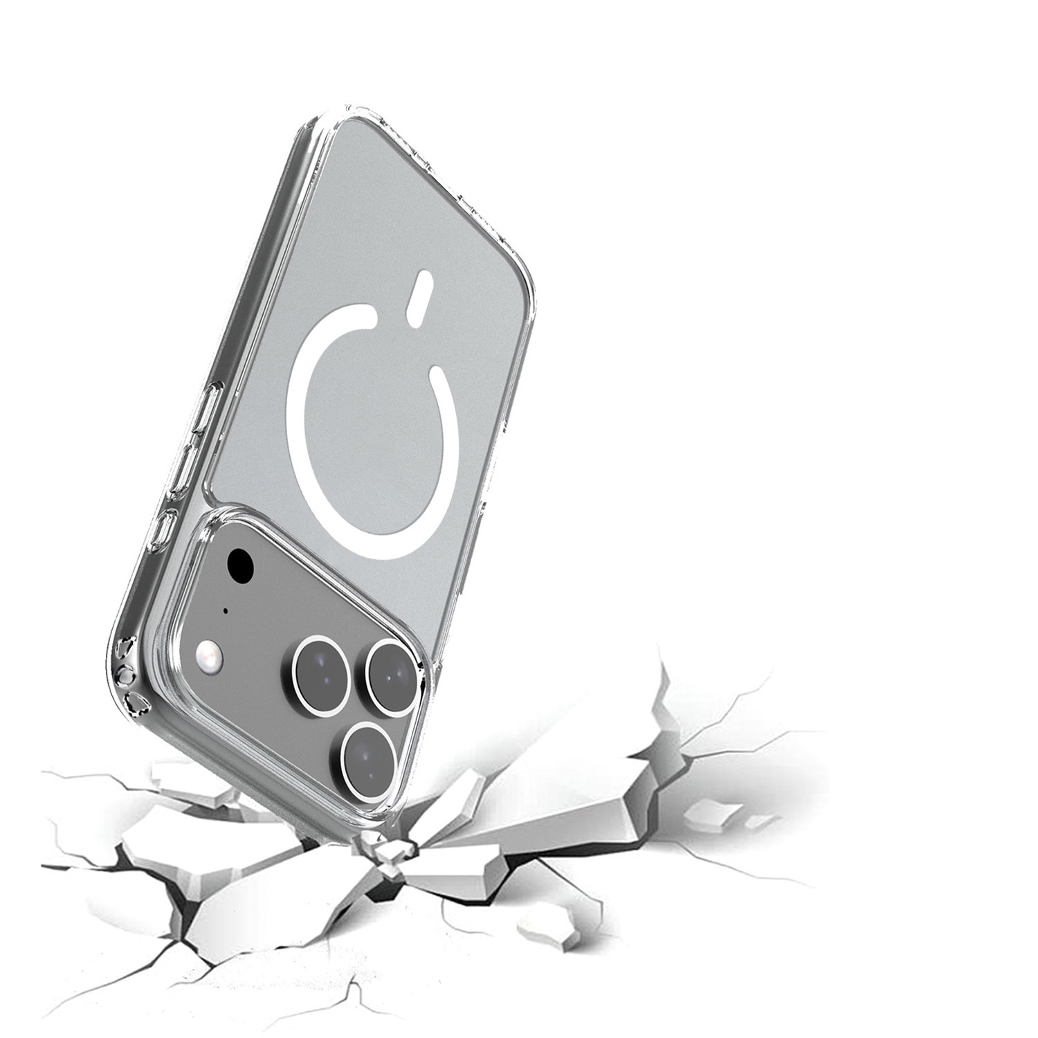 iPhone17promax磁吸透明保護殼 【增加magasafe磁力吸附】支援蘋果17系列