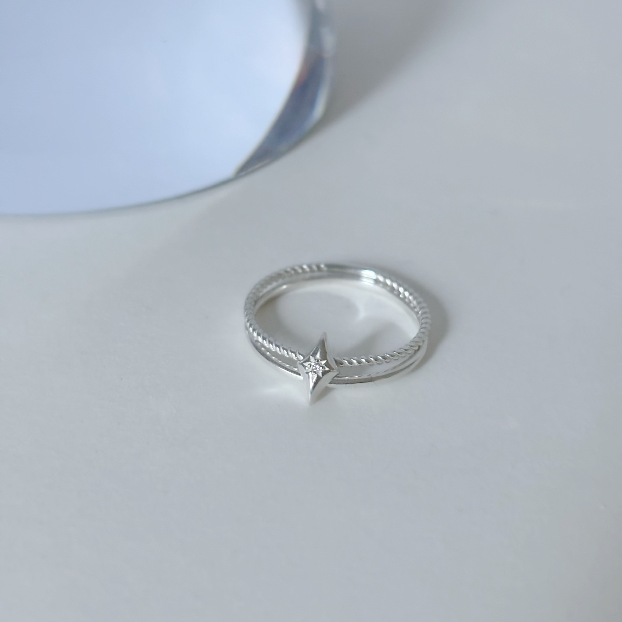 Aster真鑽雙層link戒指