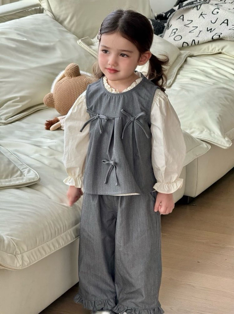 BYB10SE003GY smart causal學院風灰白三件套