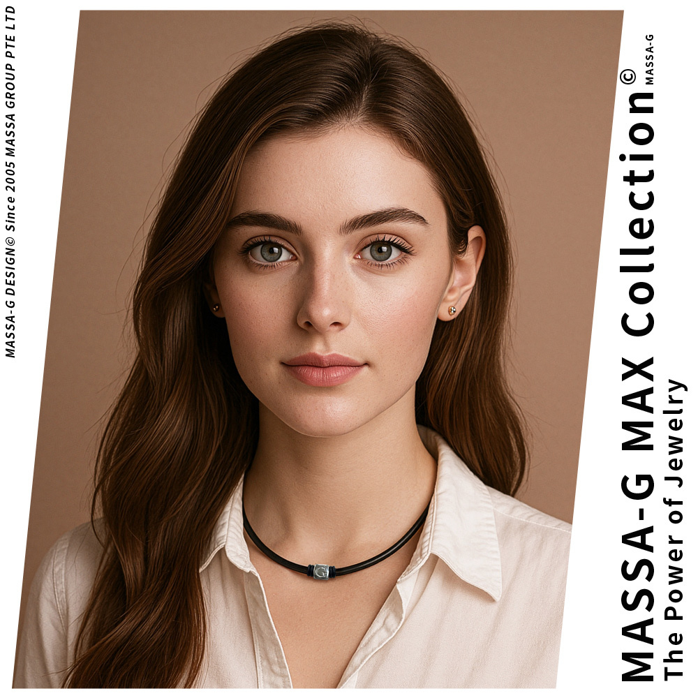 MASSA-G O1.字言字語鍺鈦能量項圈-4MM(1個字母)