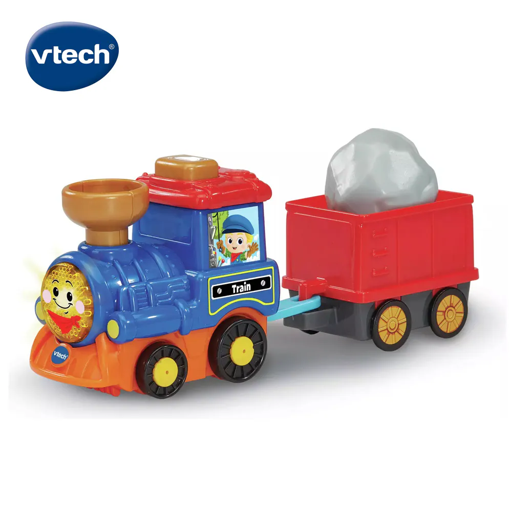 Vtech 嘟嘟聲光互動車-連結小火車組