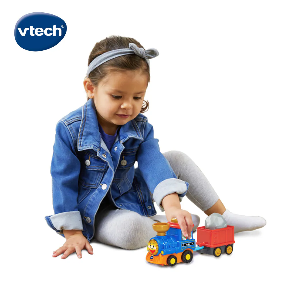 Vtech 嘟嘟聲光互動車-連結小火車組