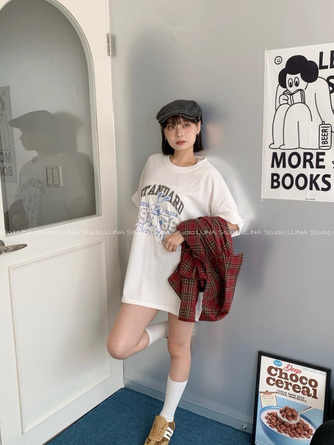 STANDARD 復古兔子印花 短袖上衣