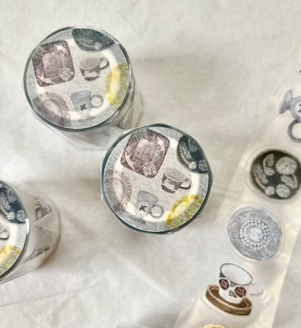 Pion．陶器 3.5cm亮面PET膠帶 <整捲(5m)/分裝>