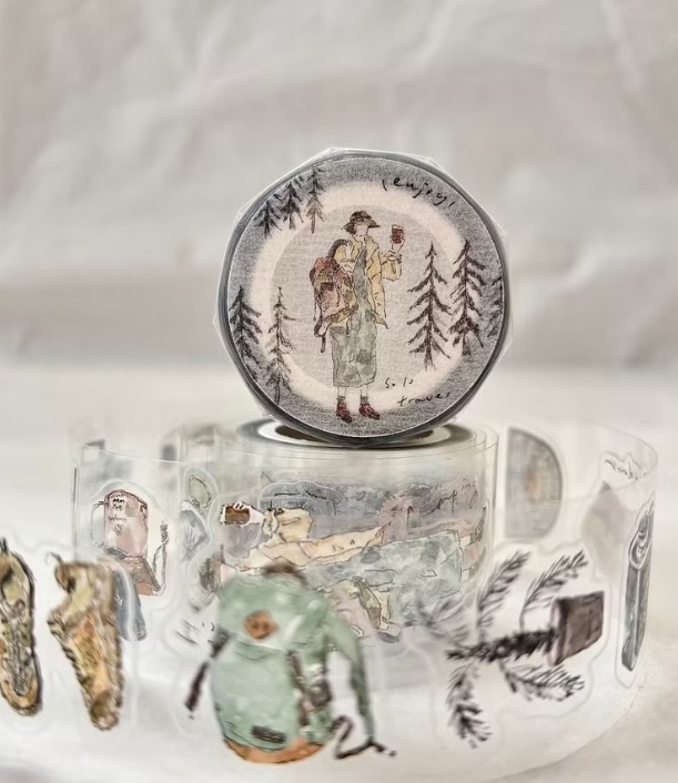 Pion．獨旅 3cm亮面PET膠帶 <整捲(5m)/分裝>