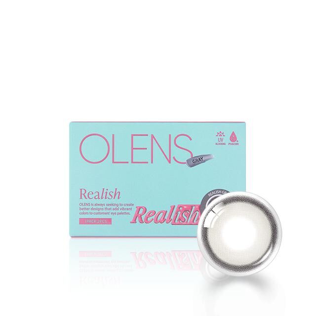 [PUSCON]OLENS Realish Gray Monthly｜月拋彩妝隱形眼鏡｜每盒2片