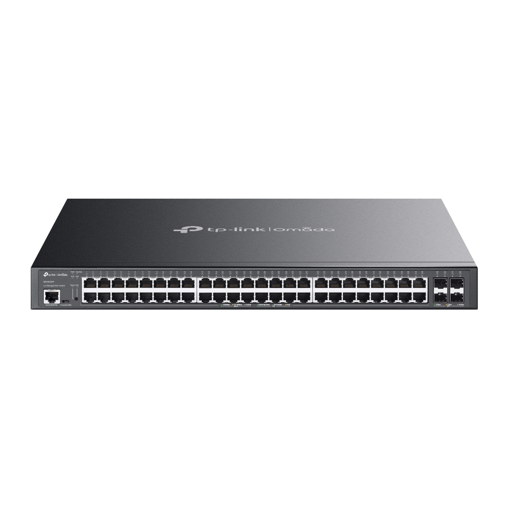 TP-Link JetStream 48-Port Gigabit and 4-Port 10GE SFP+ L2+ Managed Switch with 48-Port PoE+ 管理型交換器 TL-SG3452XP