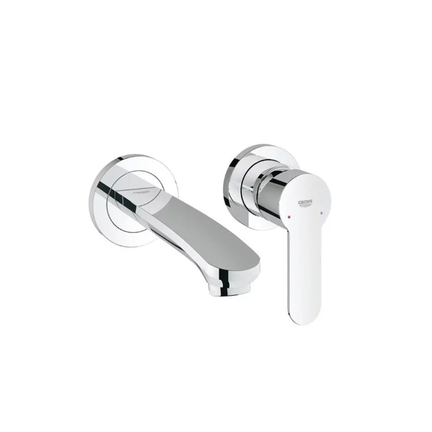 GROHE｜Eurostyle Cosmo 雙孔埋壁式面盆龍頭 (鉻色) 19571002