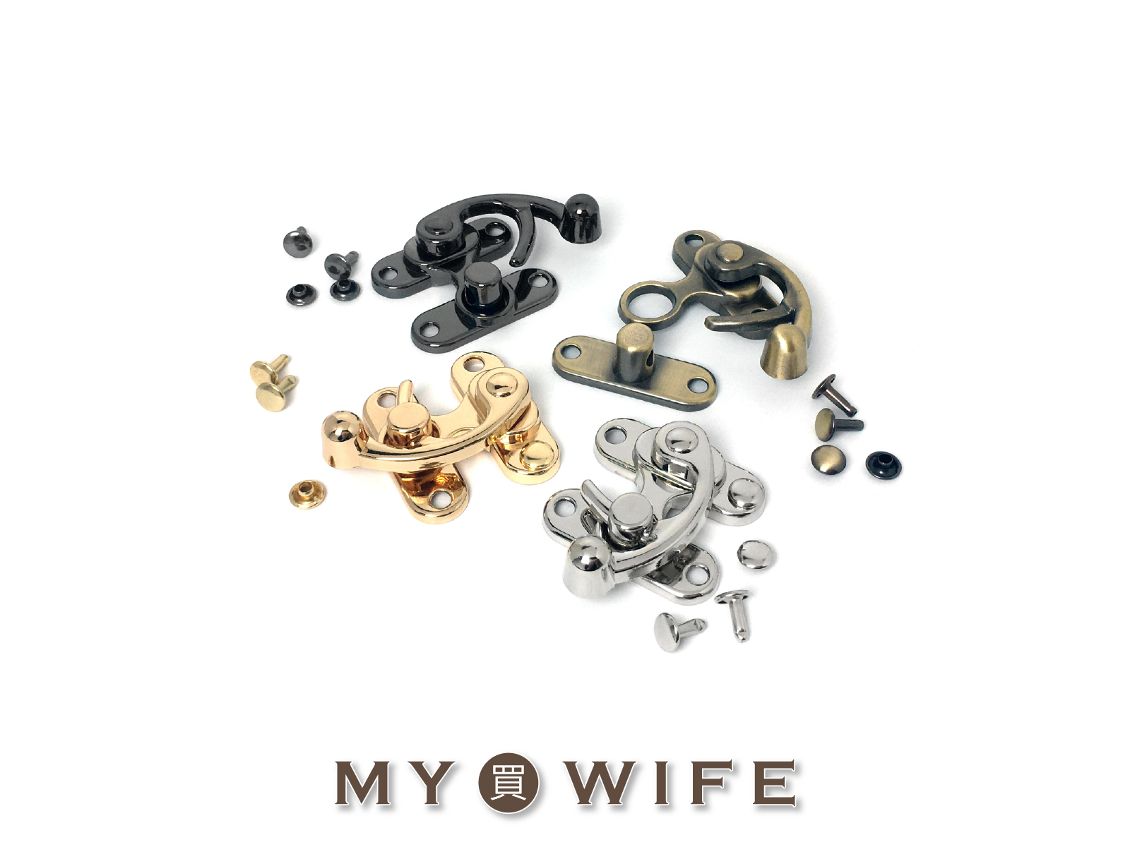 38x45mm合金牛角扣_仿古鎖扣/牛角勾/包蓋扣_4色【YR-Y2292】