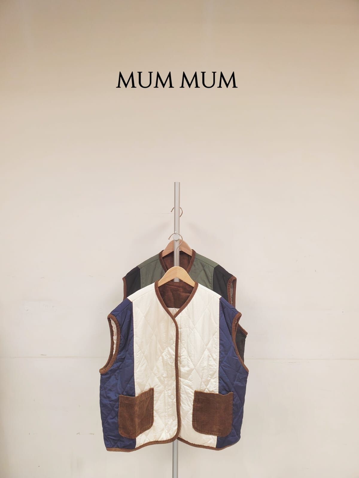 0212748a/拼色保暖背心外套 52/48/24