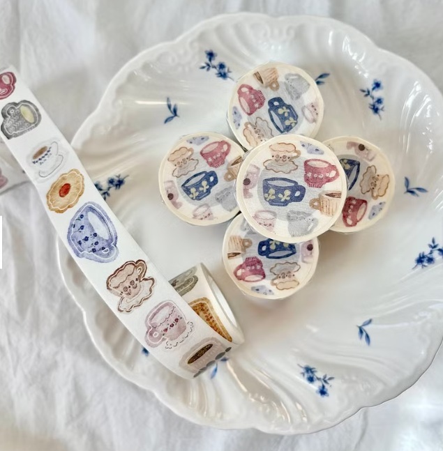 Pion．下午茶 2.5cm割型和紙膠帶 <整捲/分裝>