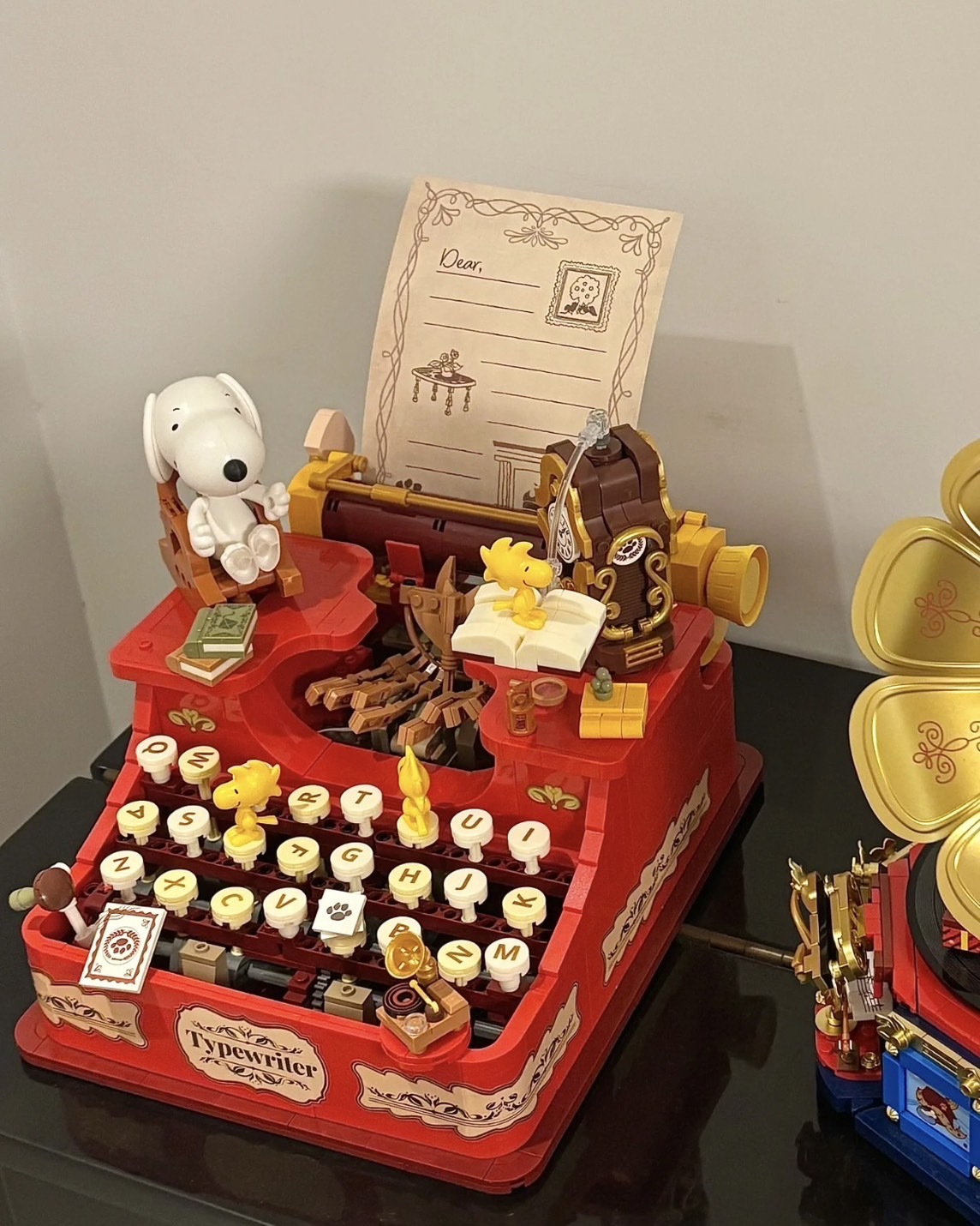 <現貨>SNOOPY 史努比 復古 積木 打字機 內建 音樂