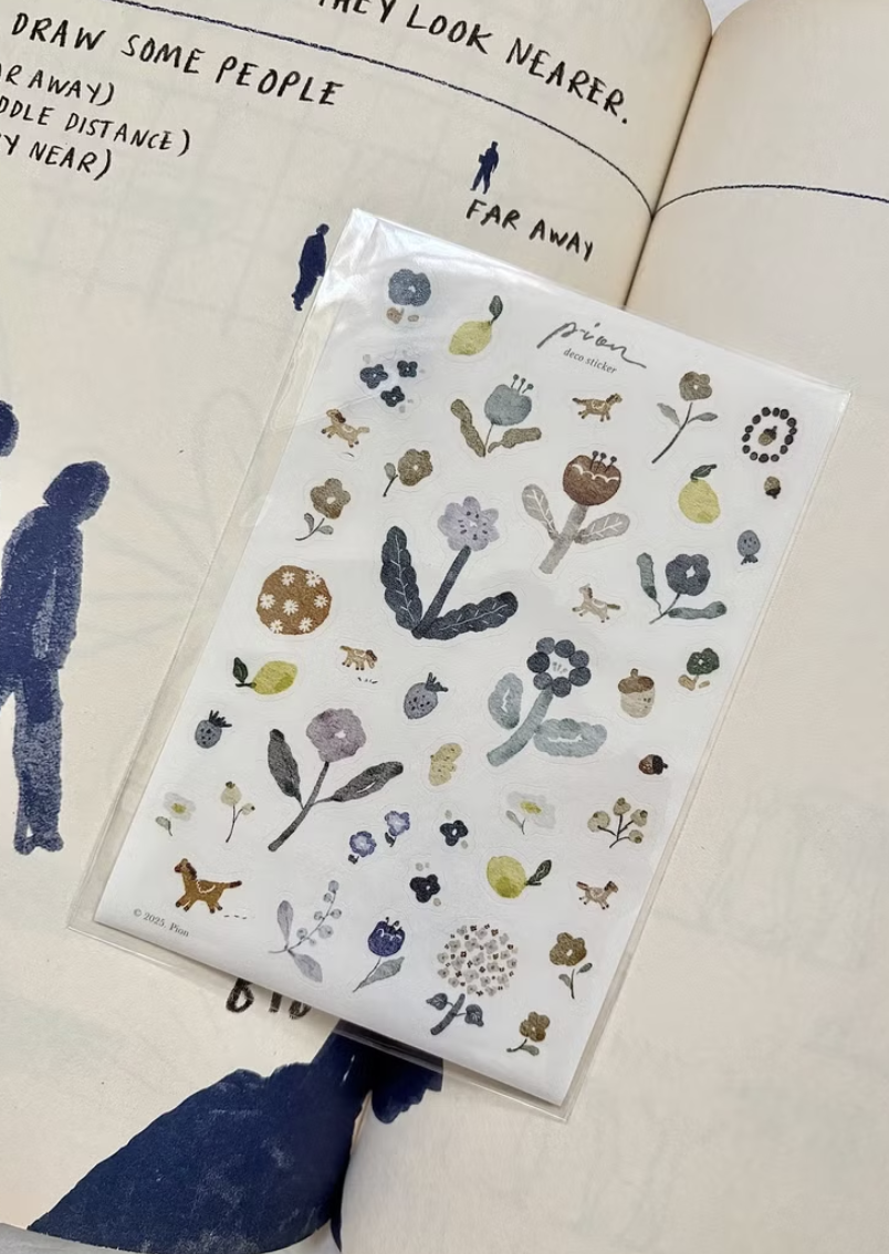 Pion | 陶器、小文青、馬兒 / 和紙割型貼紙 (3款)