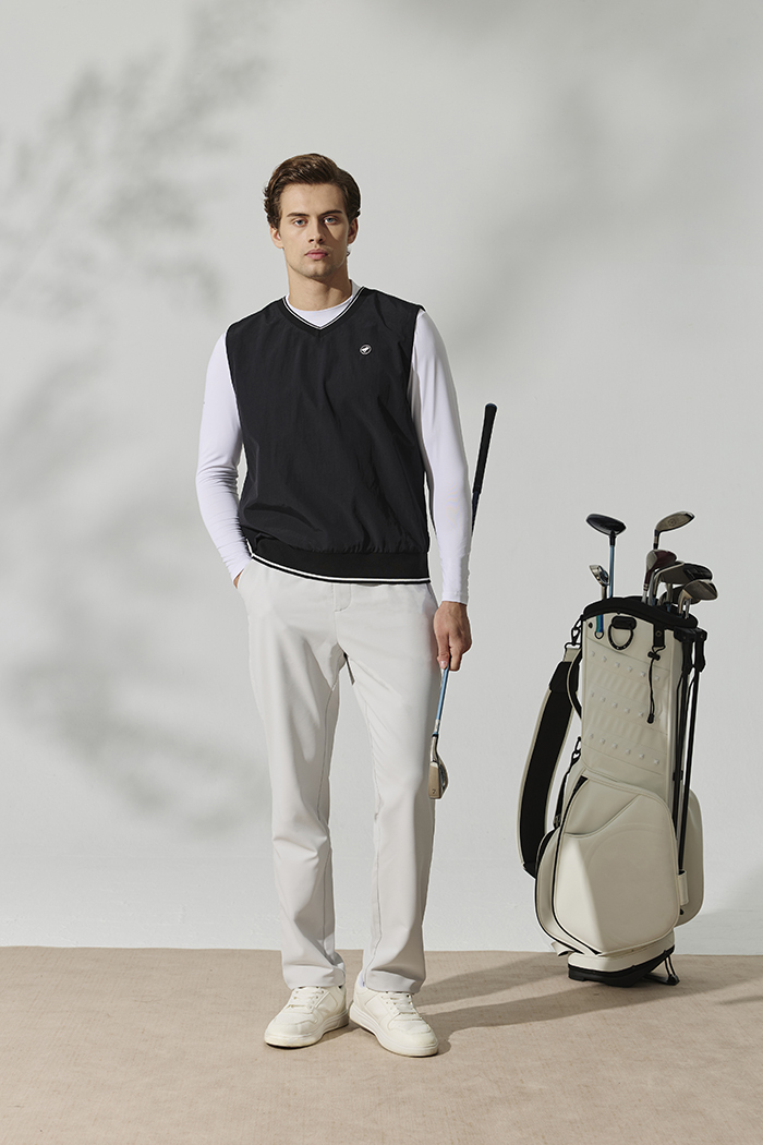 四季隨行防風透氣背心-暗夜黑