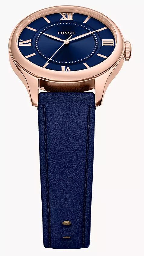 萬年鐘錶 - Fossil  Gilmore 優雅金飾羅馬數字女錶  ES5424 錶徑28MM