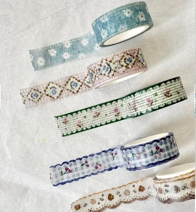 Pion．Deco tape 1.5cm和紙膠帶 共五款