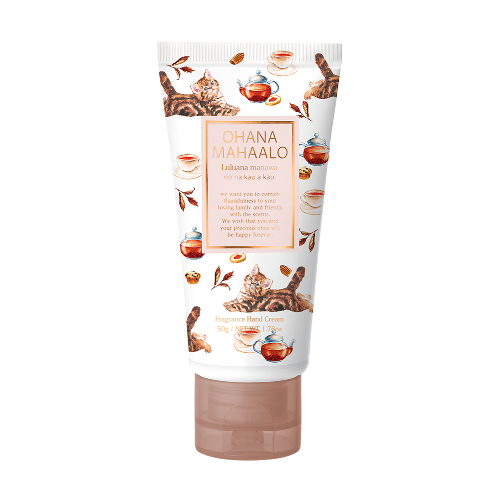 OHANA MAHAALO 貓咪伯爵 潤澤療癒護手霜50g(茶會限定)