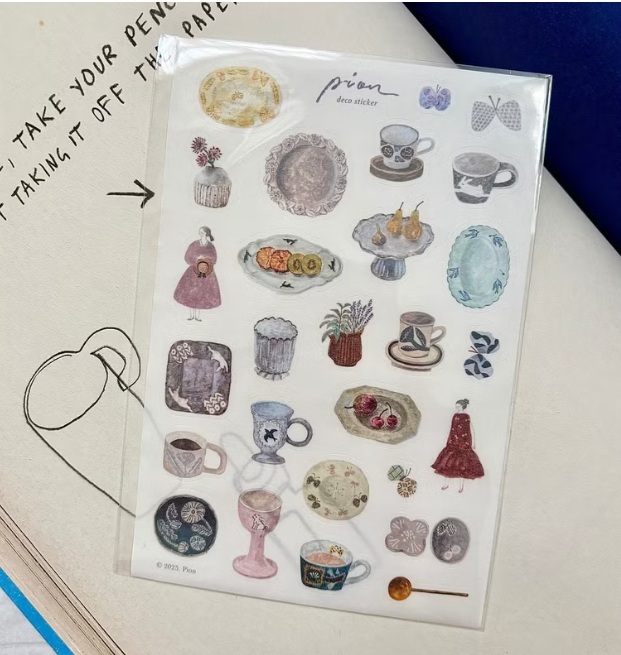 Pion．陶器、小文青、馬兒 和紙割型貼紙