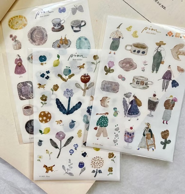 Pion．陶器、小文青、馬兒 和紙割型貼紙