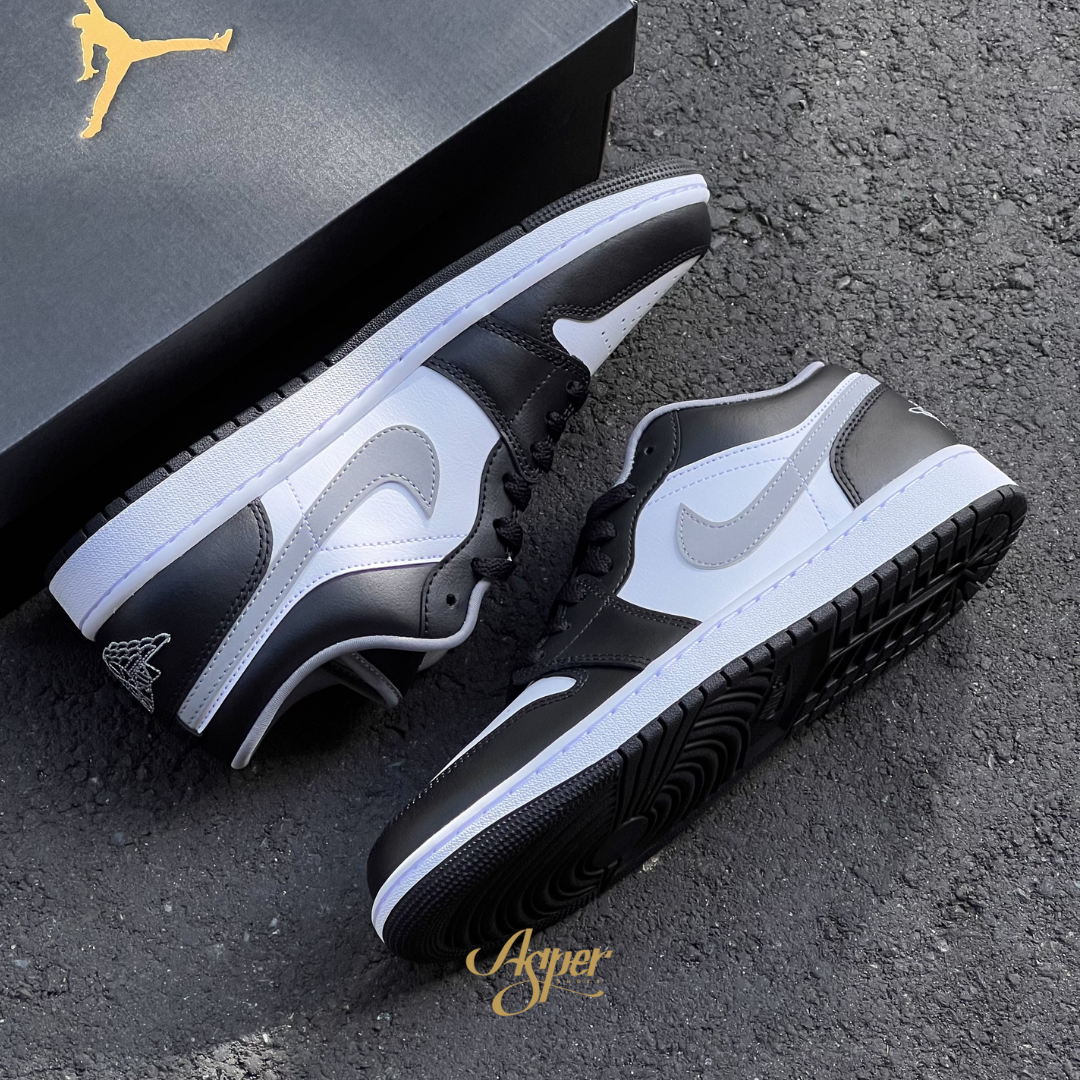 Air Jordan 1 Low '' Black Medium Grey '' 影子 男鞋 553558-040 X