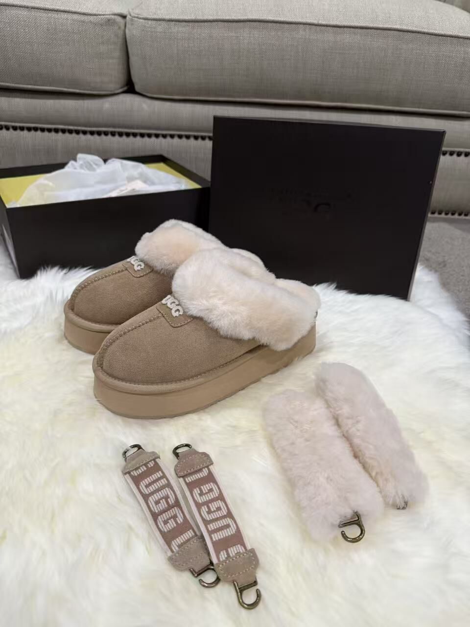 【限量版】UGG platform slippers 三合一厚底