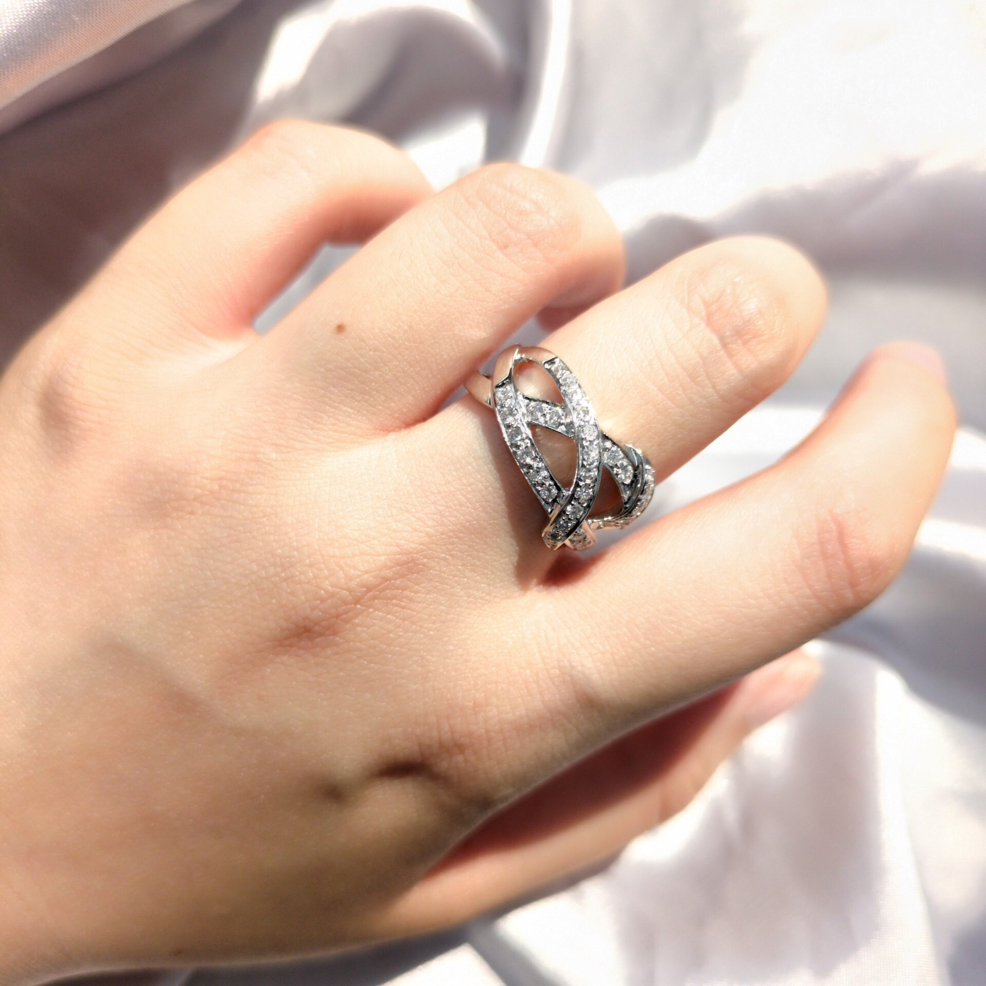 18K White Gold 0.54ct Diamond Ring