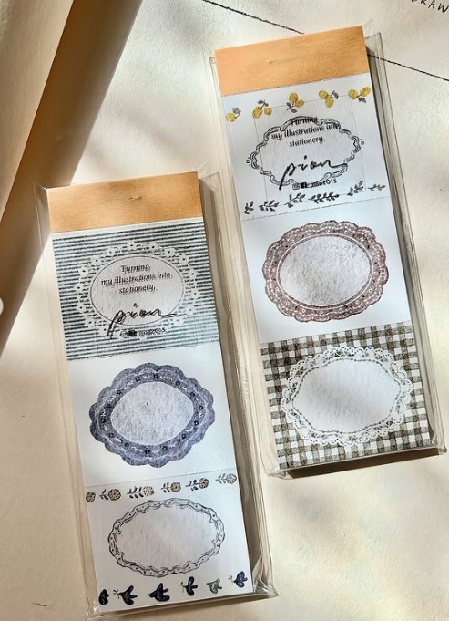 Pion．檸檬/藍色 便箋本 共二款 <整本/綜合分裝>