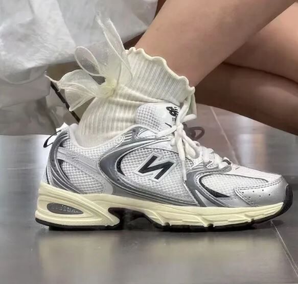 NEW BALANCE 休閒鞋 NB 530 白灰銀 奶油底 復古 運動鞋 男女 U530ESA