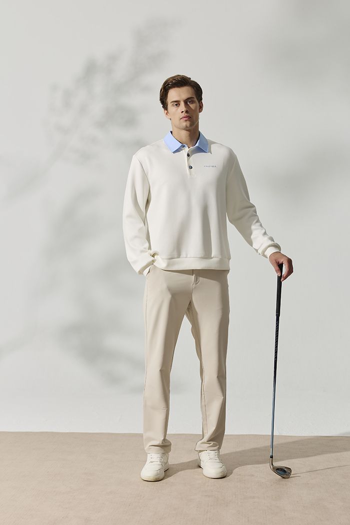 男士襯衫衛衣-霧光灰白