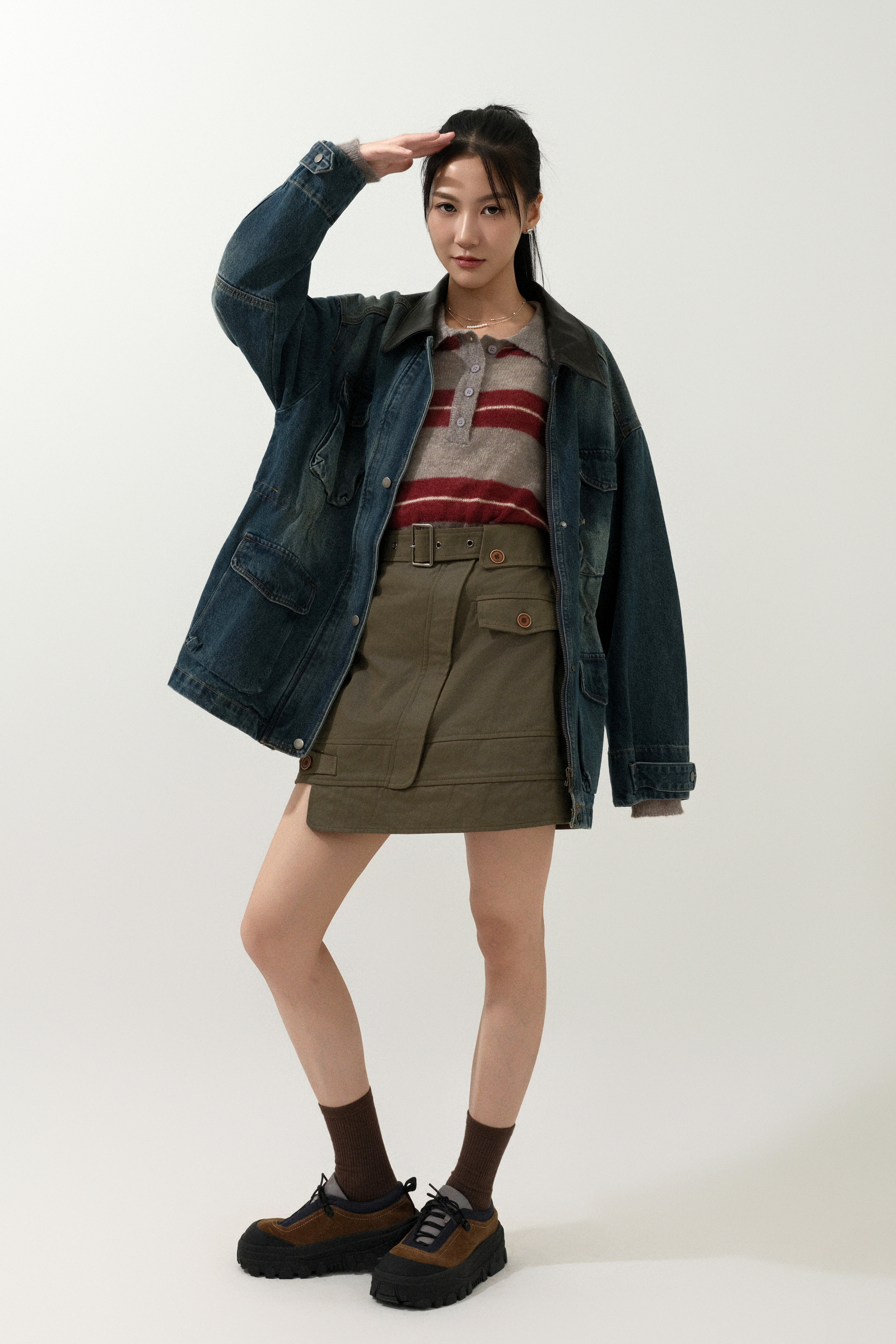 FW25_0100（外套＋上衣＋半截裙）