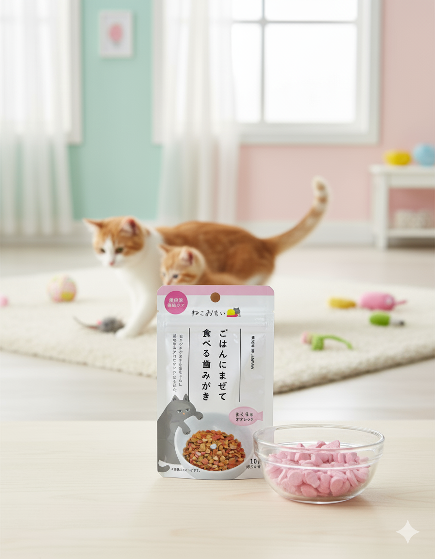 (日本製造) Nekoomoi 貓用牙膏片 混合裝 (10g)