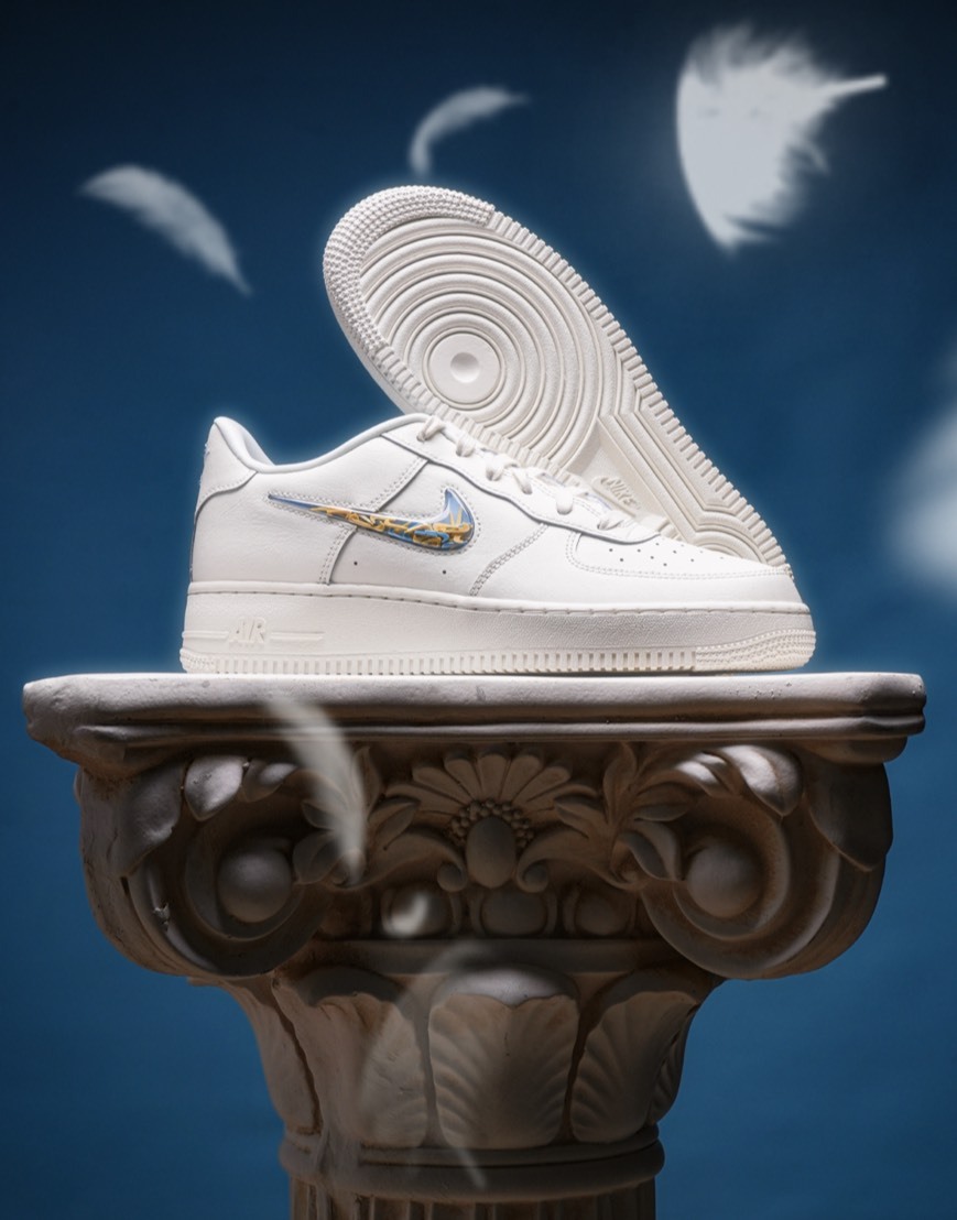 Nike Air Force 1 LV8 AF1 奶白流沙 藍黃勾勾 IM6697141