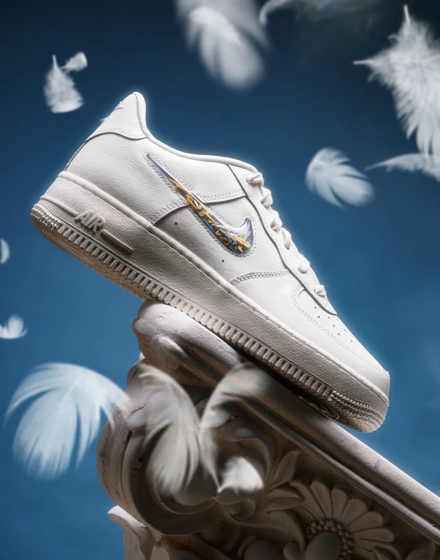 Nike Air Force 1 LV8 AF1 奶白流沙 藍黃勾勾 IM6697141