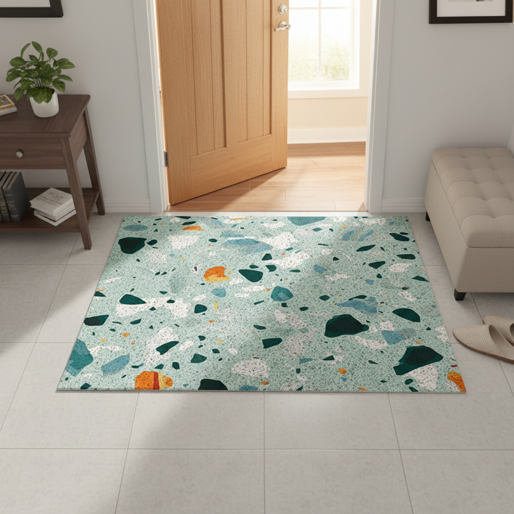 小清新風景除塵地墊