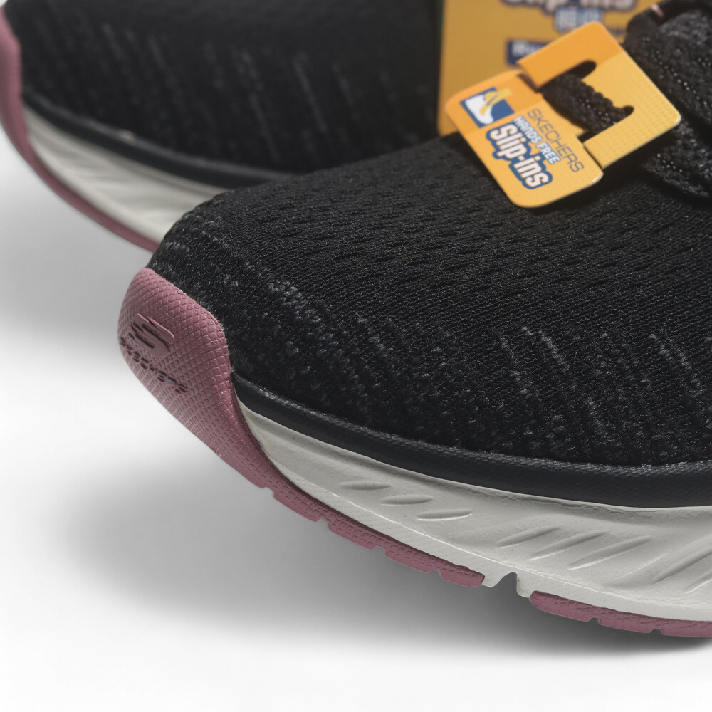 SKECHERS 休閒鞋 EDGERIDE 黑粉 編織 瞬穿 襪套 女 150470BKPK