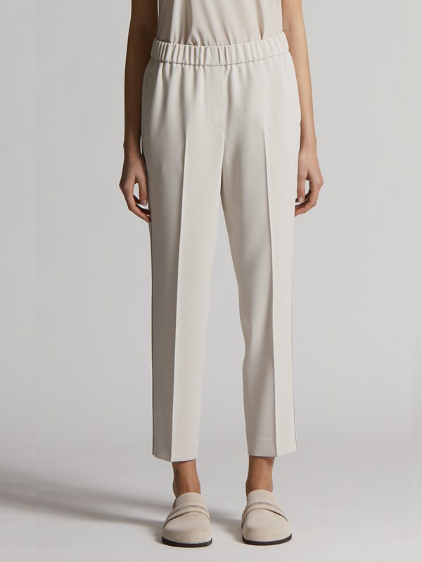 PESERICO 鬆緊側銀鍊長褲(米)