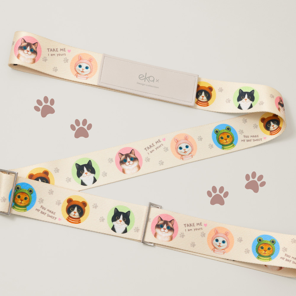 【軟萌家族】-輕鬆萌遊組 (soft 造型行李掛環+造型行李束帶）