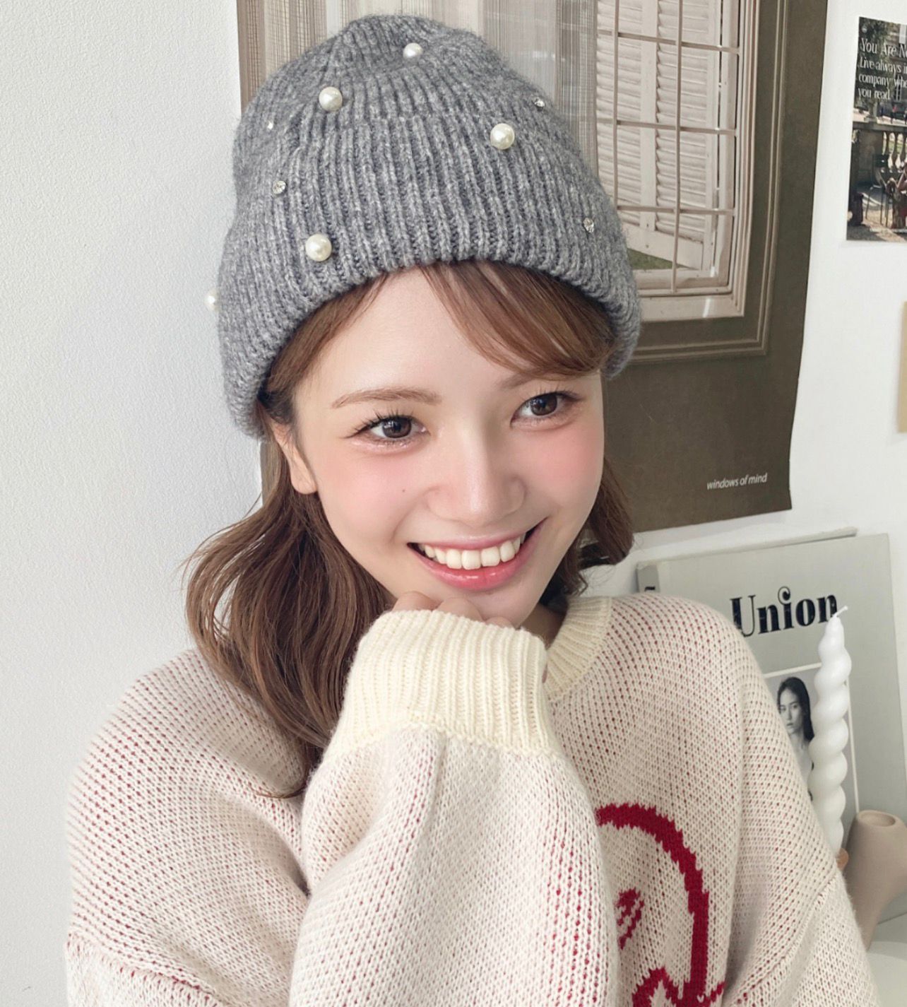 【預購】JN100915 moment+ 針織帽