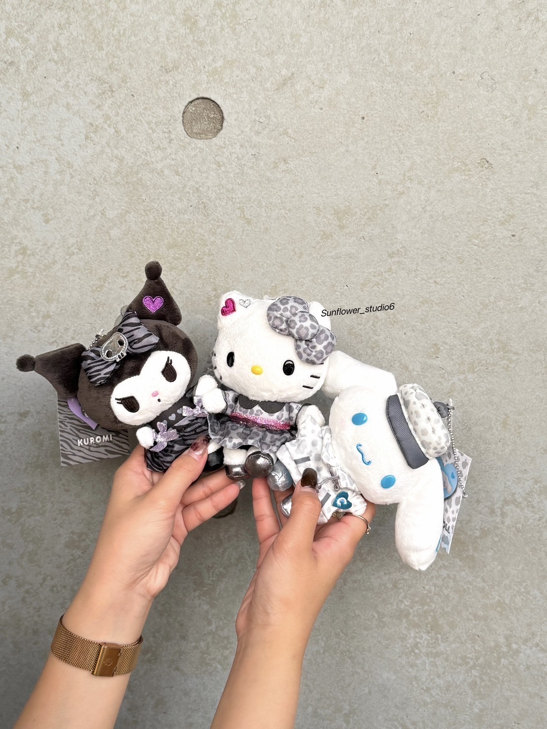 日本🇯🇵限定 Sanrio 三麗鷗 Hello Kitty 動物豹紋系列 毛絨吊飾 鑰匙圈 凱蒂喵 庫洛米 大耳狗/現貨