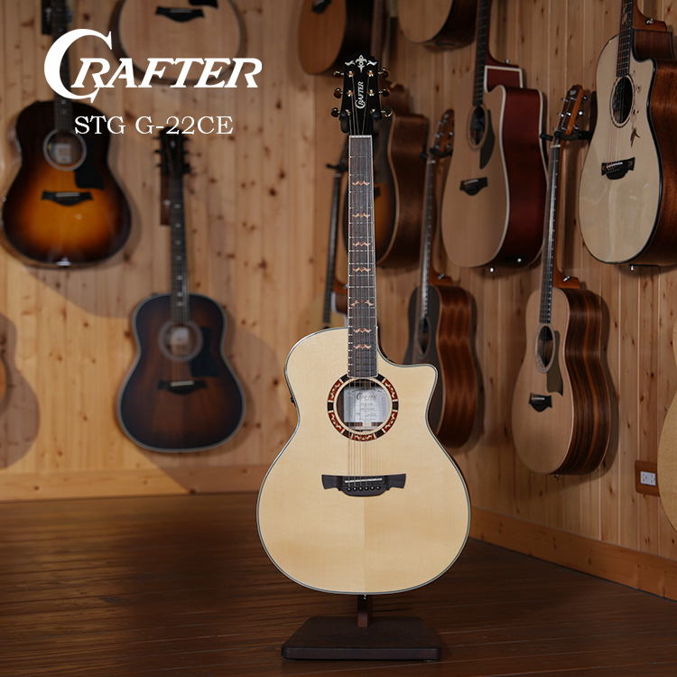韓國廠 Crafter STG G-22CE 雲杉木 面單 電木吉他 附原廠袋