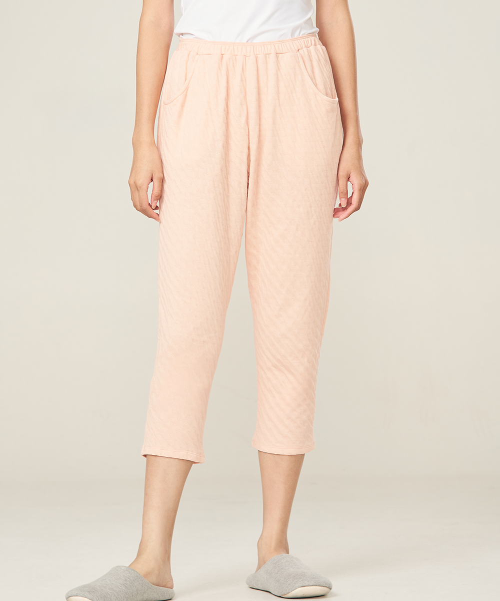 自由空間-雙層棉 蓬鬆棉柔女七分褲 UE0G2725