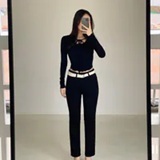 [S] HOWLUK BLACK SLIM STRAIGHT, 251-BLACK (SZZ804)